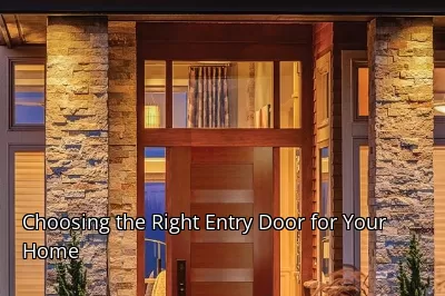 Choosing the Right Entry Door for Your Home
