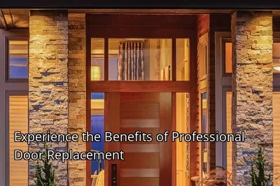 Experience the Benefits of Professional Door Replacement Experience the Benefits of Professional Door Replacement