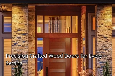 Precision Crafted Wood Doors for Every Setting Precision Crafted Wood Doors for Every Setting