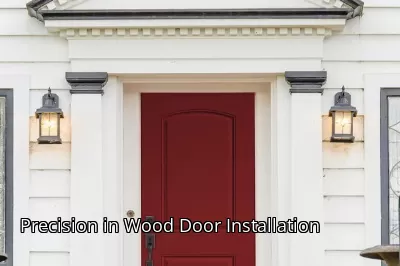 Precision in Wood Door Installation