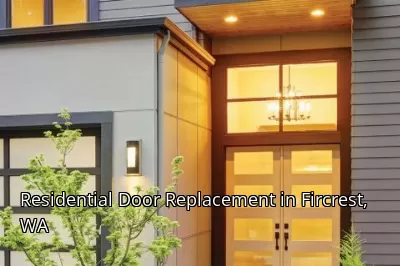 Residential Door Replacement in Fircrest, WA