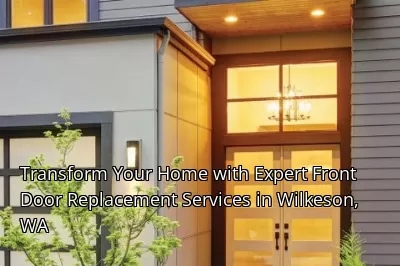 Transform Your Home with Expert Front Door Replacement Services in Wilkeson, WA Transform Your Home with Expert Front Door Replacement Services in Wilkeson, WA