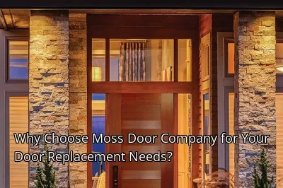 Why Choose Moss Door Company for Your Door Replacement Needs? Why Choose Moss Door Company for Your Door Replacement Needs?