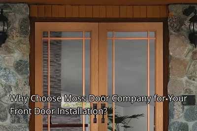 Why Choose Moss Door Company for Your Front Door Installation? Why Choose Moss Door Company for Your Front Door Installation?
