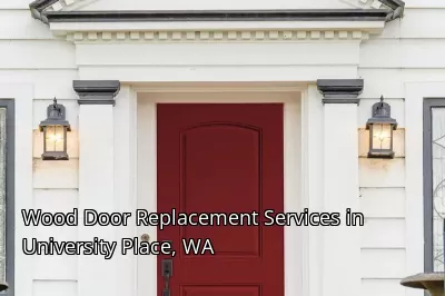 Wood Door Replacement Services in University Place, WA