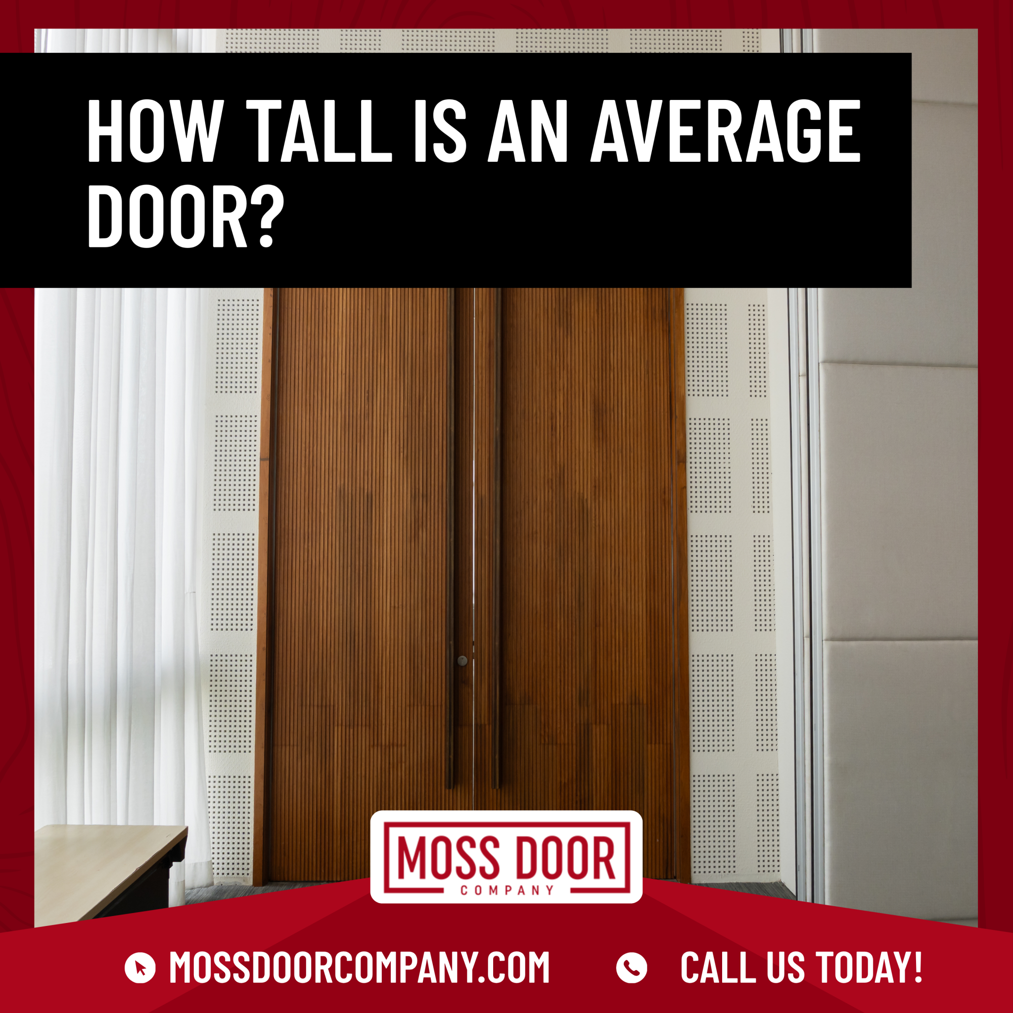 Average Door Height How Tall Is an Average Door? - Moss Door Company How Tall Is an Average